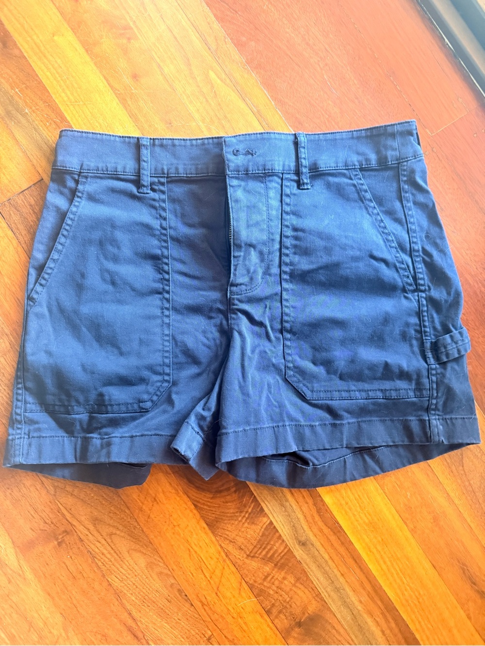 J. Crew Navy Cotton Cargo Shorts